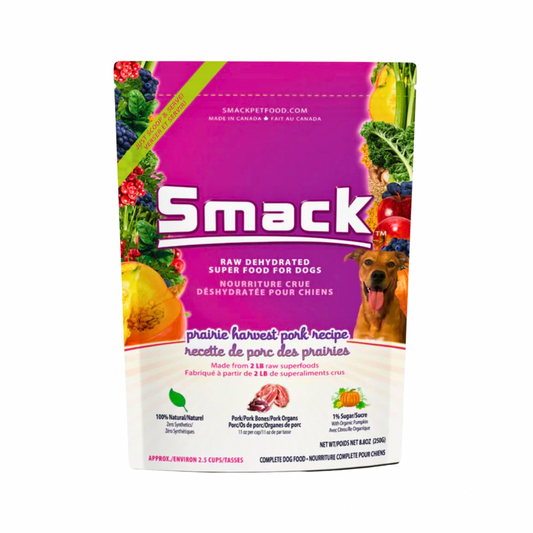 Smack Raw Dehydrated Superfood | Prairie Harvest Pork
