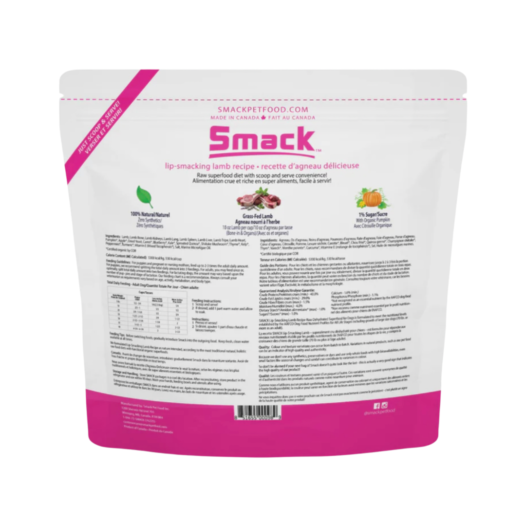 Smack Raw Dehydrated Superfood | Lip Smacking Lamb