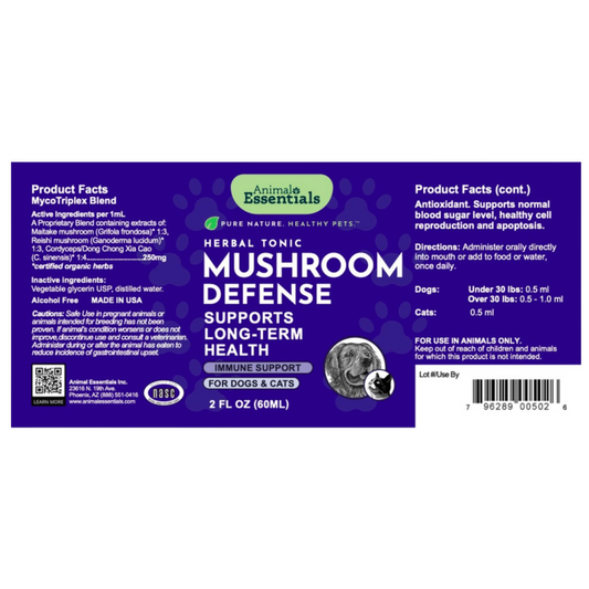 Animal Essentials Mushroom Defense | Natural Immune Support