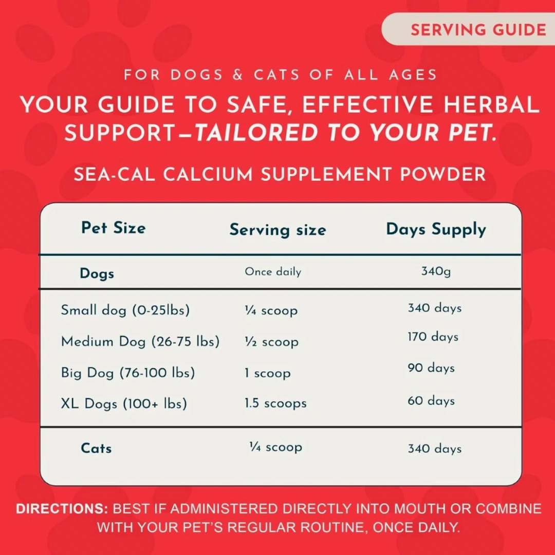 Animal Essentials Seaweed Calcium Powder | Strong Bones + Healthy Joints
