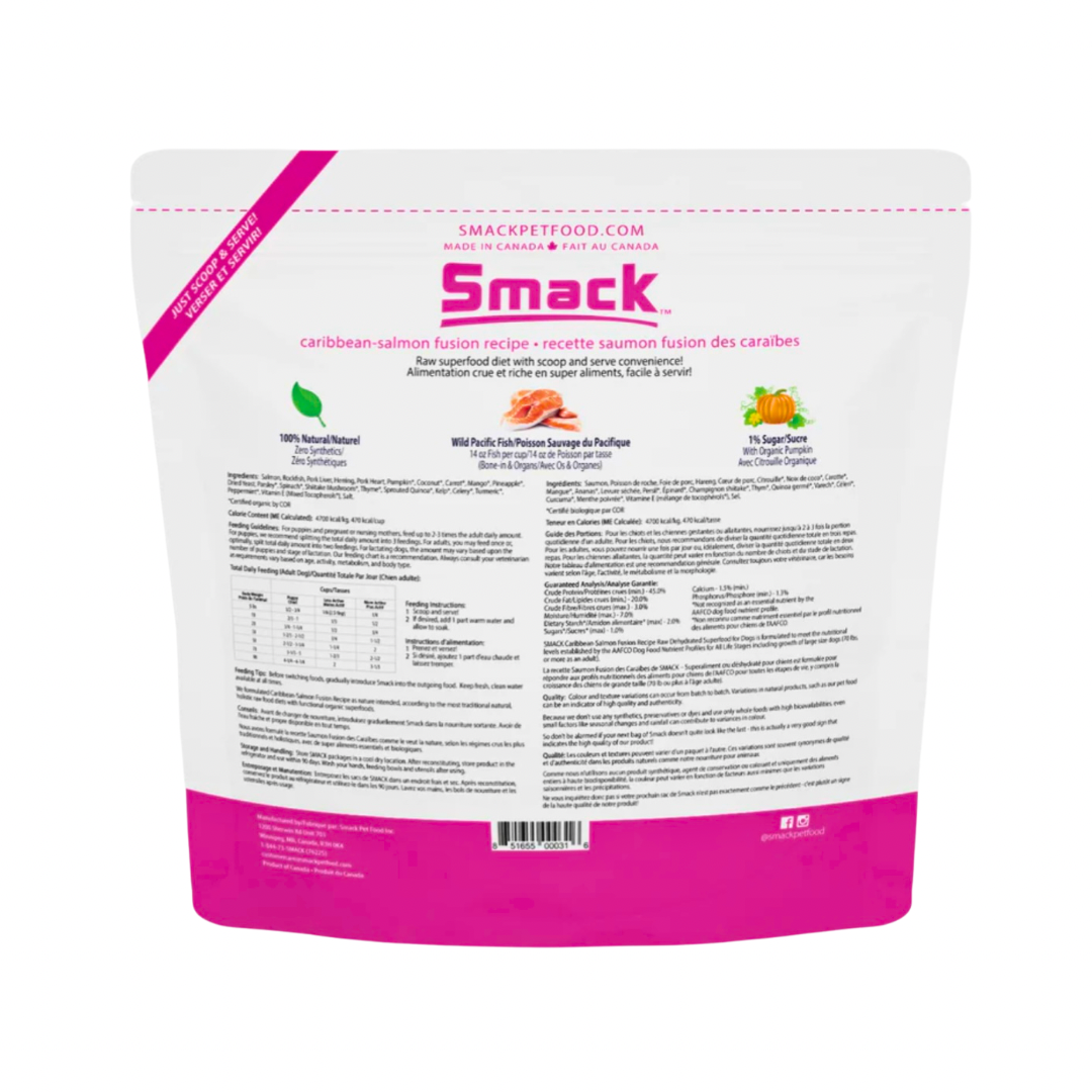 Smack Raw Dehydrated Superfood | Caribbean-Salmon Fusion