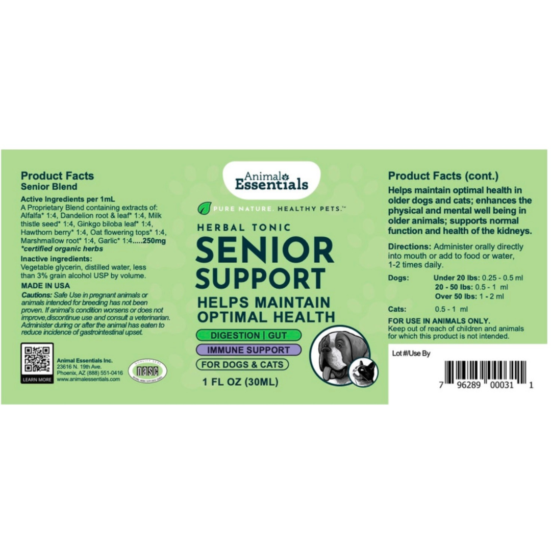 Animal Essentials Senior Support | Natural Aging Support