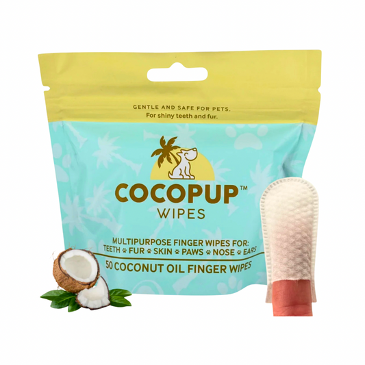 Cocopup Organic Coconut Oil Wipes | Dental & Multi-Purpose Care