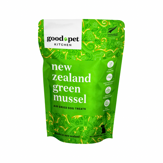 Good Pet Kitchen Air Dried Green Mussel Treats | Natural Joint & Mobility Support