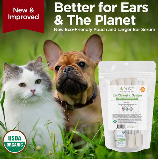 Pure and Natural Pet Organic Ear Cleansing System