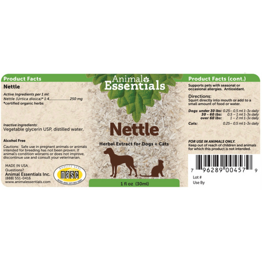 Animal Essentials Nettle | Natural Allergy + Inflammation Relief