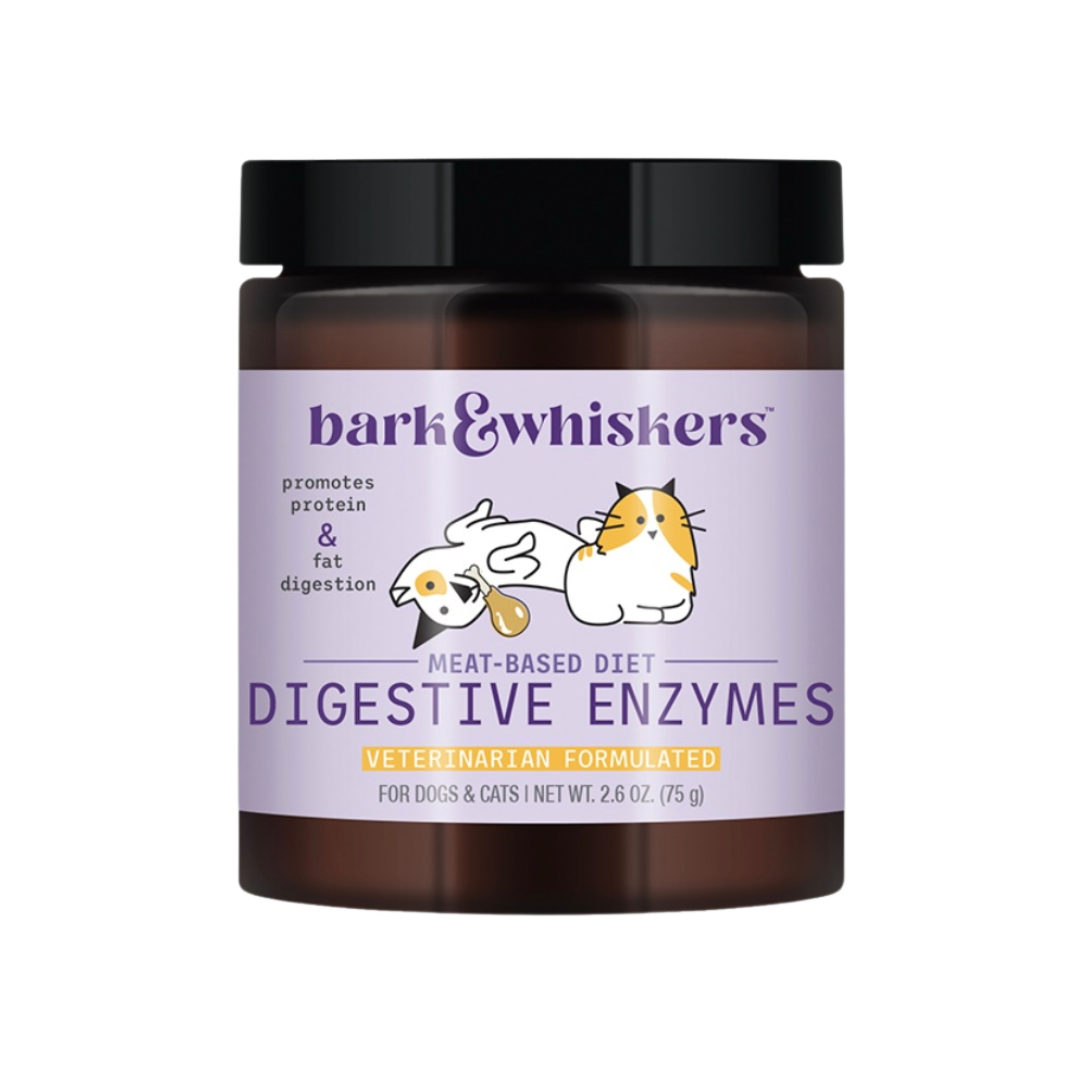 Bark & Whiskers Digestive Enzymes | Meat-Based Diet