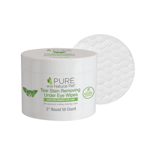 Pure and Natural Pet Tear Stain Removing Under Eye Wipes