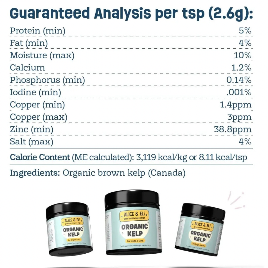 Alice & Eli Organic Kelp | Natural Iodine + Mineral Support