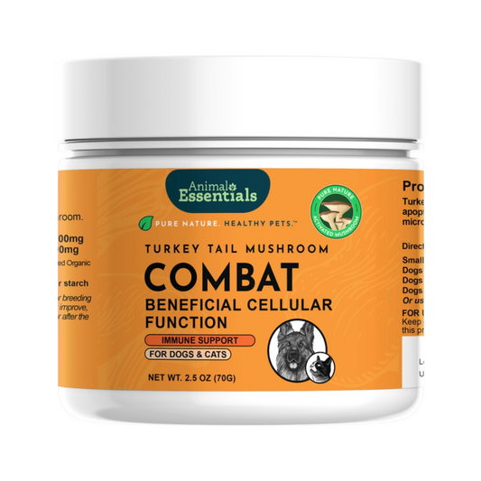 Animal Essentials Combat Organic Turkey Tail Mushrooms | Immune + Gut Support