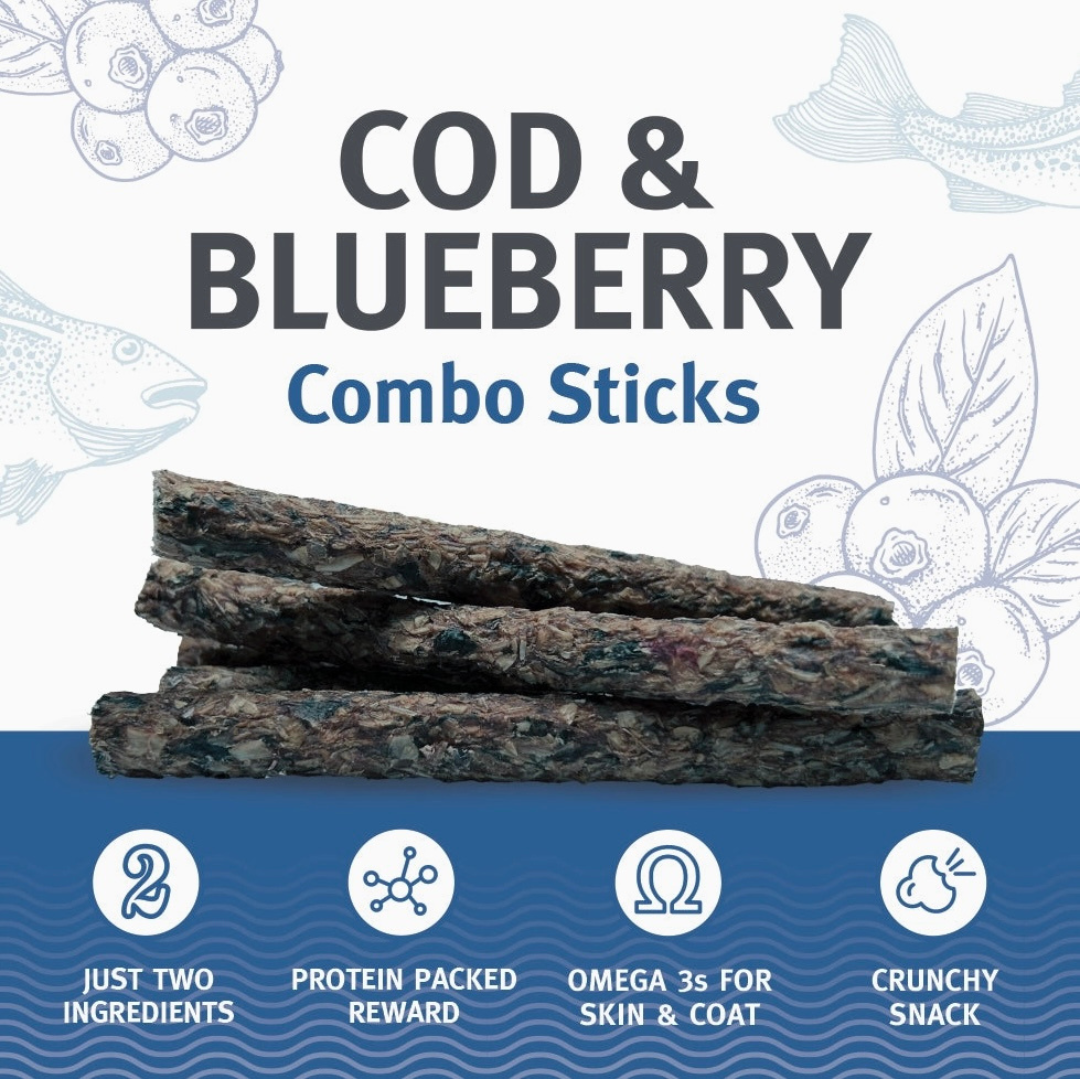 Icelandic+ Cod & Blueberry Treat Sticks