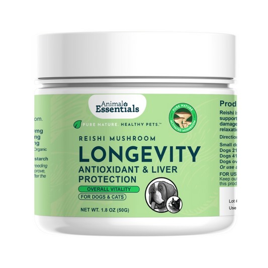 Animal Essentials Longevity Organic Reishi Mushroom | Immune + Longevity Support