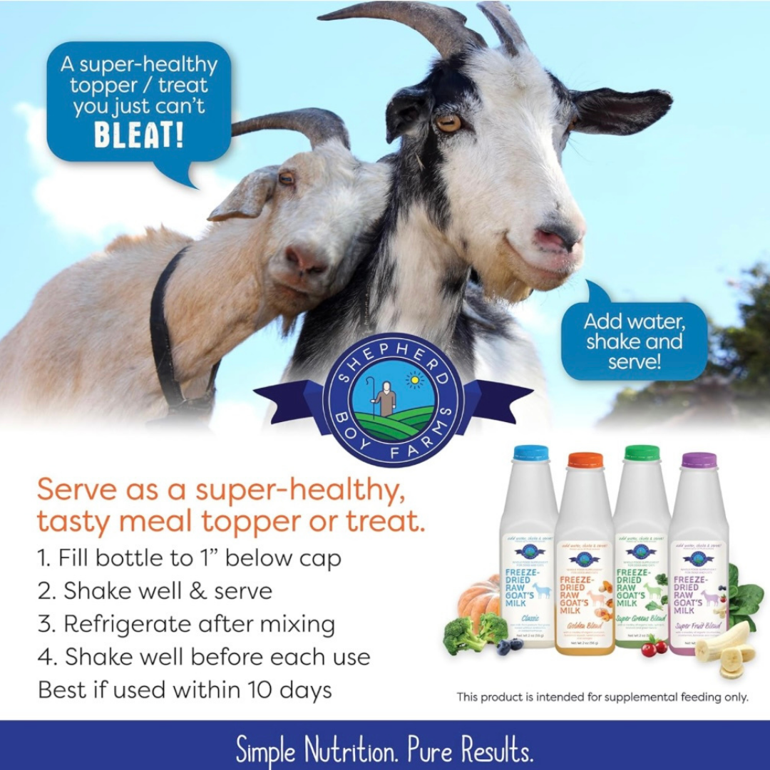 Shepherd Boy Farms Freeze-Dried Raw Goat's Milk | Golden Blend