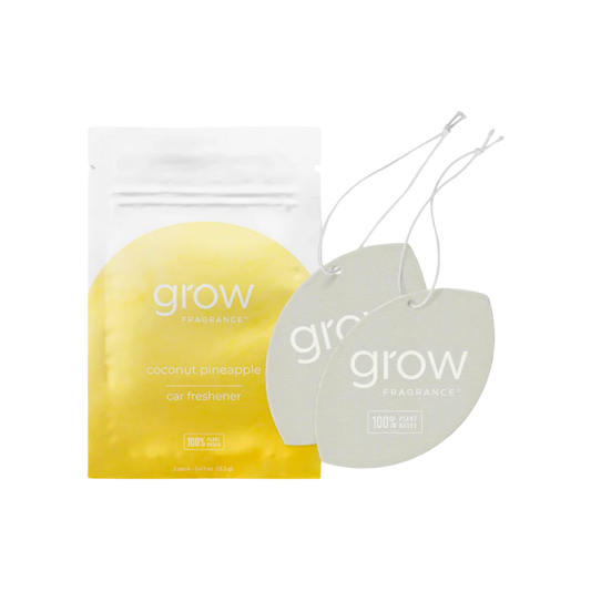 Grow Natural Car Fresheners | Coconut Pineapple