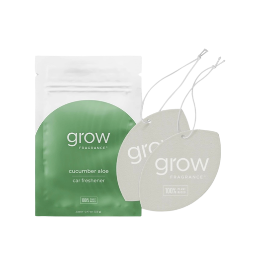 Grow Natural Car Fresheners | Cucumber Aloe