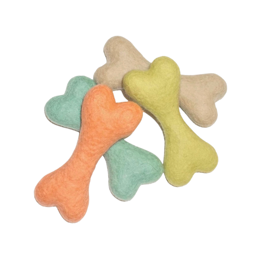 Awoo Organic Wool Bone Toy