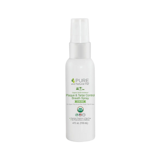 Pure and Natural Pet Organic Plaque & Tartar Control Breath Spray