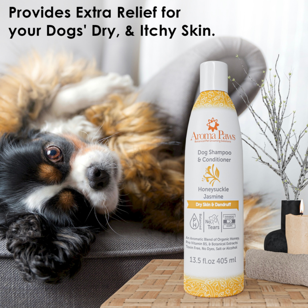 Aroma Paws Honeysuckle Jasmine Shampoo | Dry Skin + Dandruff