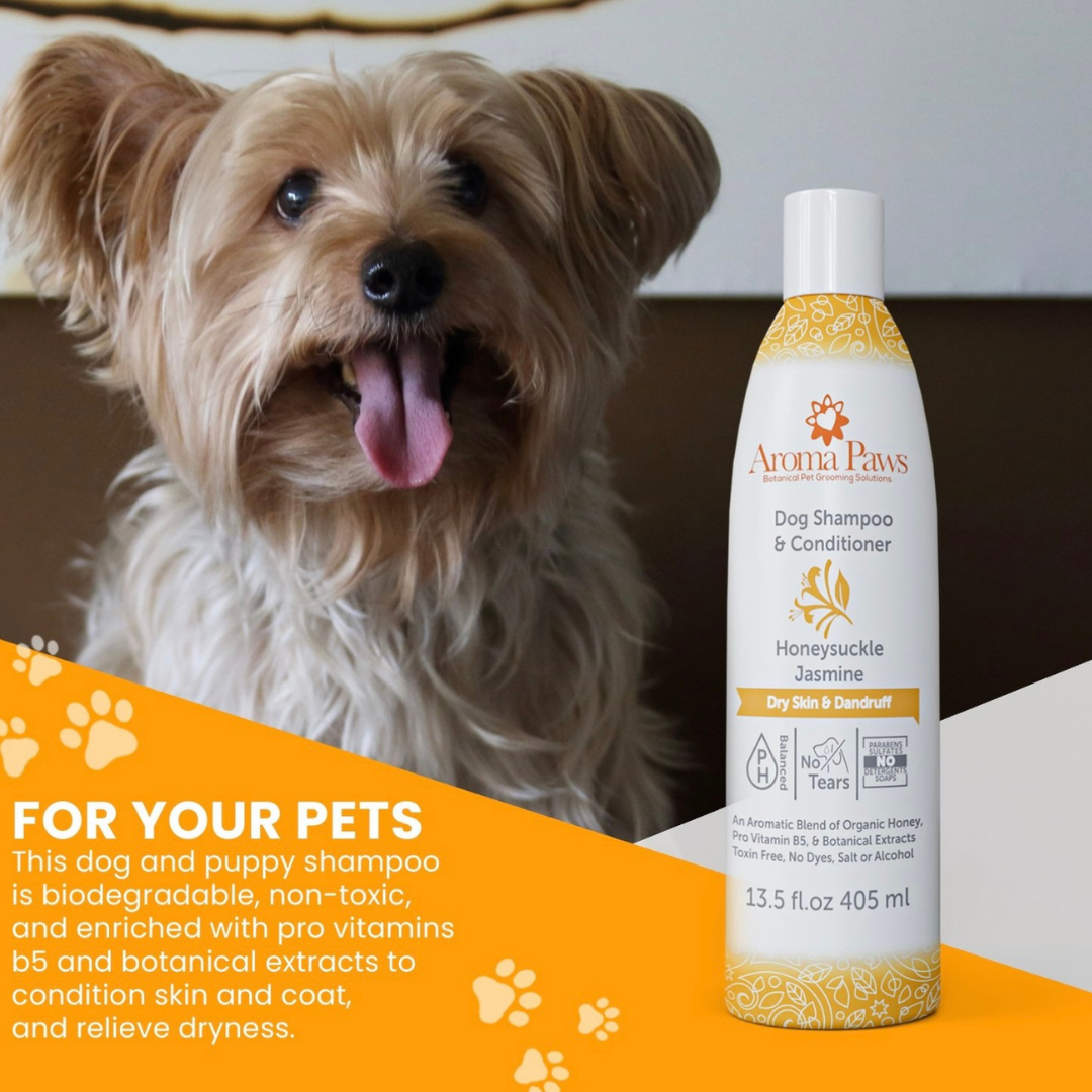 Aroma Paws Honeysuckle Jasmine Shampoo | Dry Skin + Dandruff