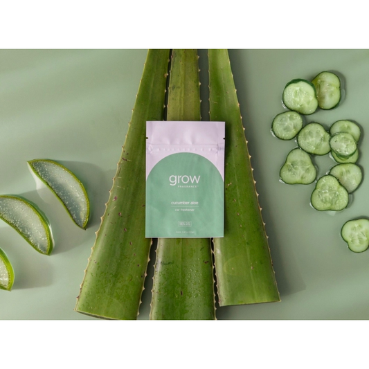 Grow Natural Car Fresheners | Cucumber Aloe