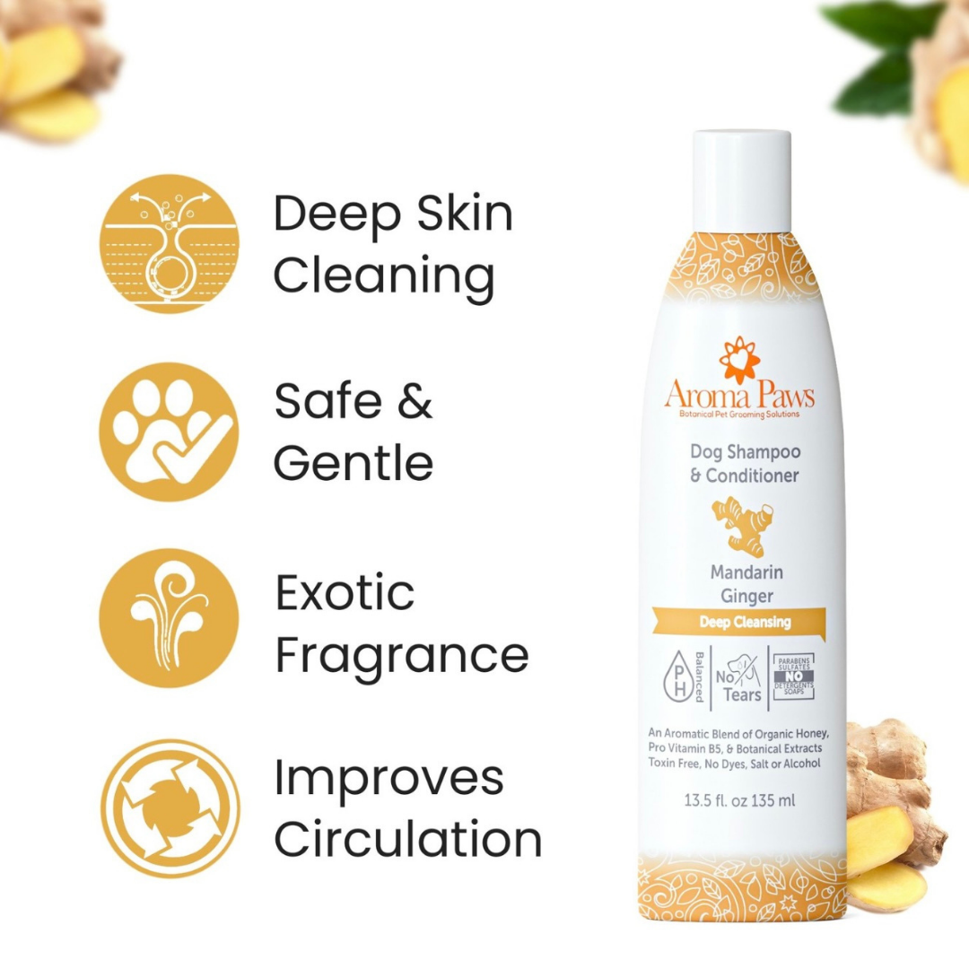 Aroma Paws Mandarin Ginger Shampoo | Deep Cleansing