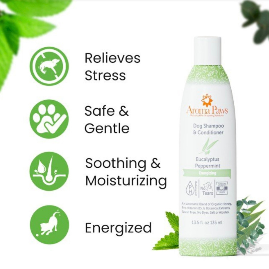 Aroma Paws Eucalyptus Peppermint Shampoo | Energizing