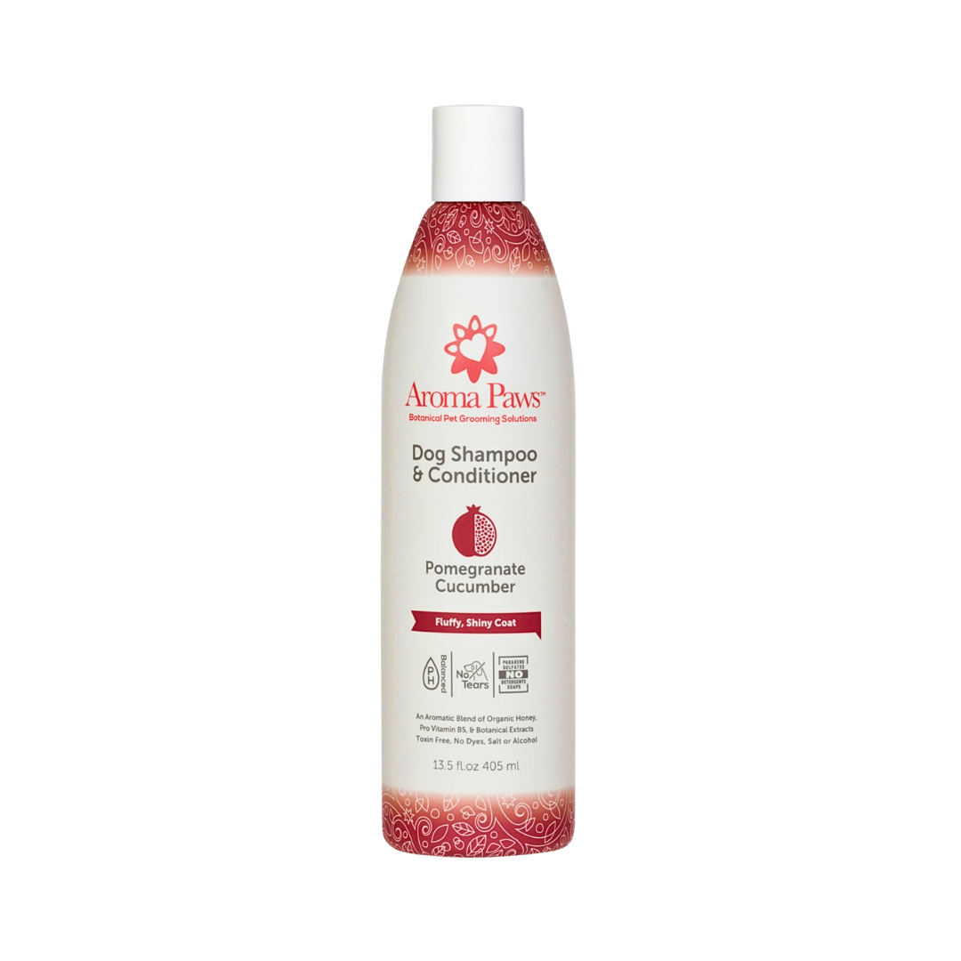 Aroma Paws Pomegranate Cucumber Shampoo | Fluffy + Shiny Coat