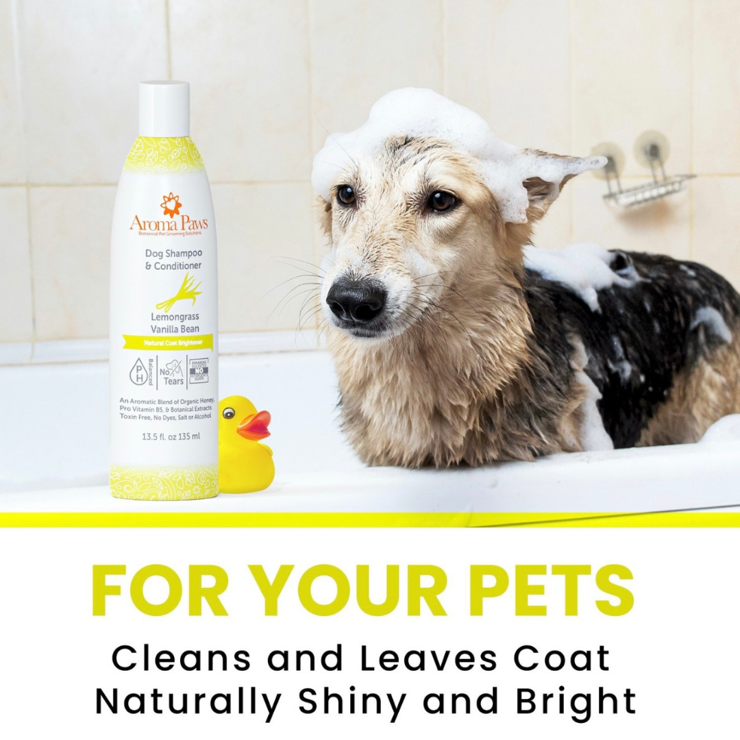 Aroma Paws Lemongrass Vanilla Bean Shampoo | Natural Coat Brightener