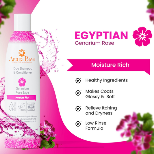 Geranium Rose Sage Shampoo | Moisture Rich
