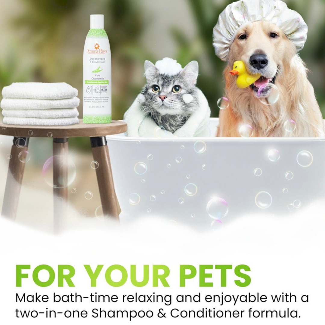 Aroma Paws Fragrance Free Shampoo | Hypoallergenic + Sensitive Skin