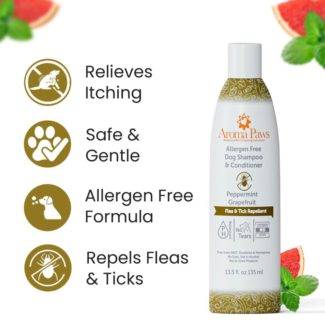 Aroma Paws Bug Repellent Shampoo | Flea + Tick Repellent