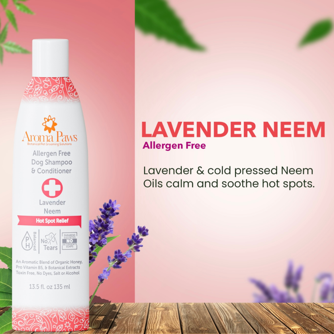 Aroma Paws Lavender Neem Shampoo | Hot Spot Relief