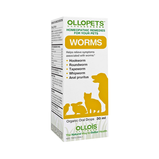 Ollopets Worms | Homeopathic Digestive + Parasite Support