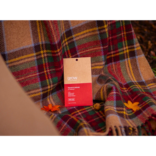 Grow Natural Car Fresheners | Flannel + Leaves