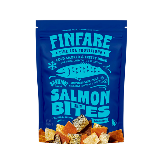 Finfare Freeze-Dried Salmon Skin Bites