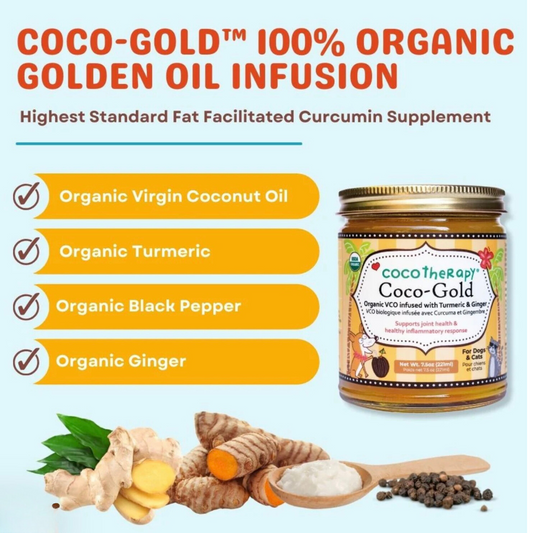 Cocotherapy Coco-Gold | Organic Coconut Oil Infused with Turmeric & Ginger