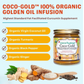 Cocotherapy Coco-Gold | Organic Coconut Oil Infused with Turmeric & Ginger