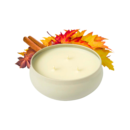 Grow Natural Candle | Flannel + Leaves