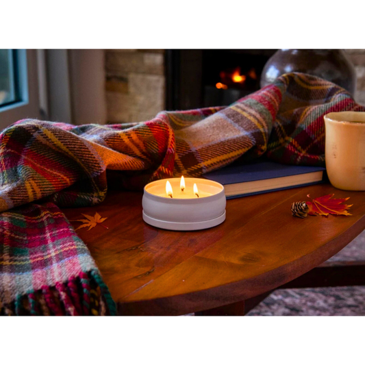 Grow Natural Candle | Flannel + Leaves