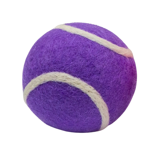 Friendsheep Organic Wool Tennis Dog Ball | Purple