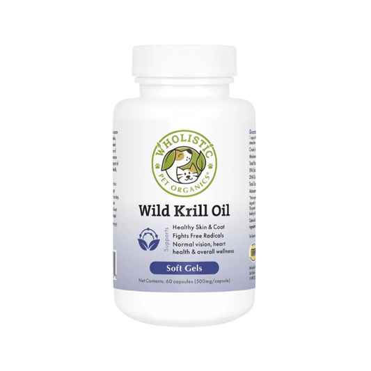 Wholistic Pet Organics Krill Oil Soft Gels | Omega-3 Fatty Acids