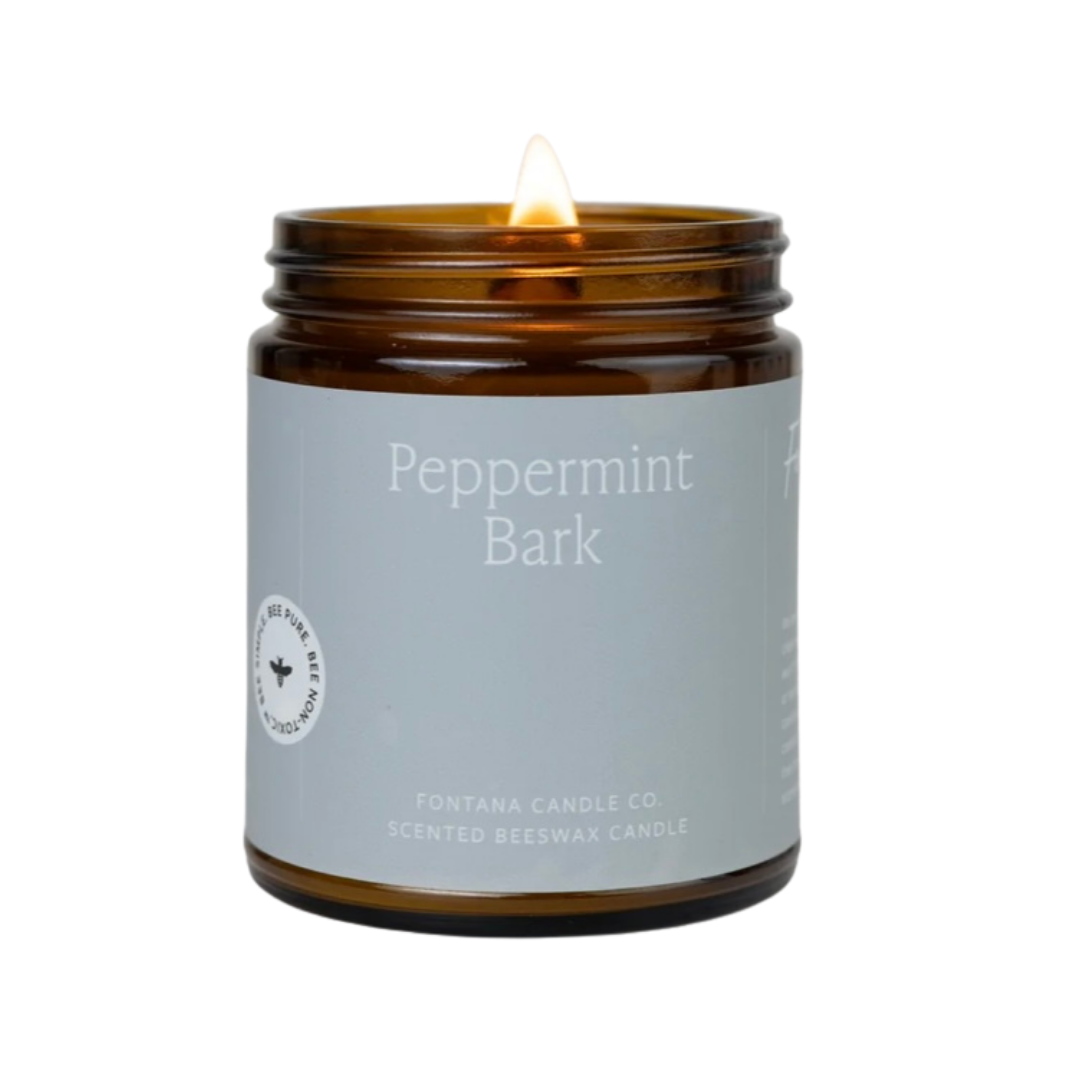 Fontana Essential Oil Candle Peppermint Bark The Organic Dog Shop