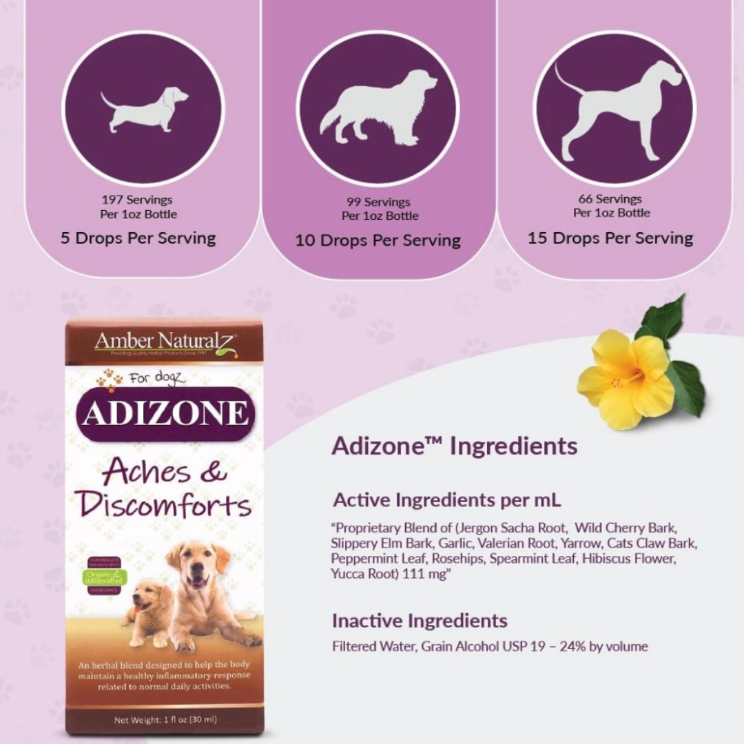 Amber Naturalz Adizone | Natural Relief for Muscle Aches + Discomfort