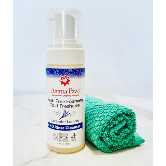 Aroma Paws Waterless Foaming Dog Shampoo | Lavender Lemon,