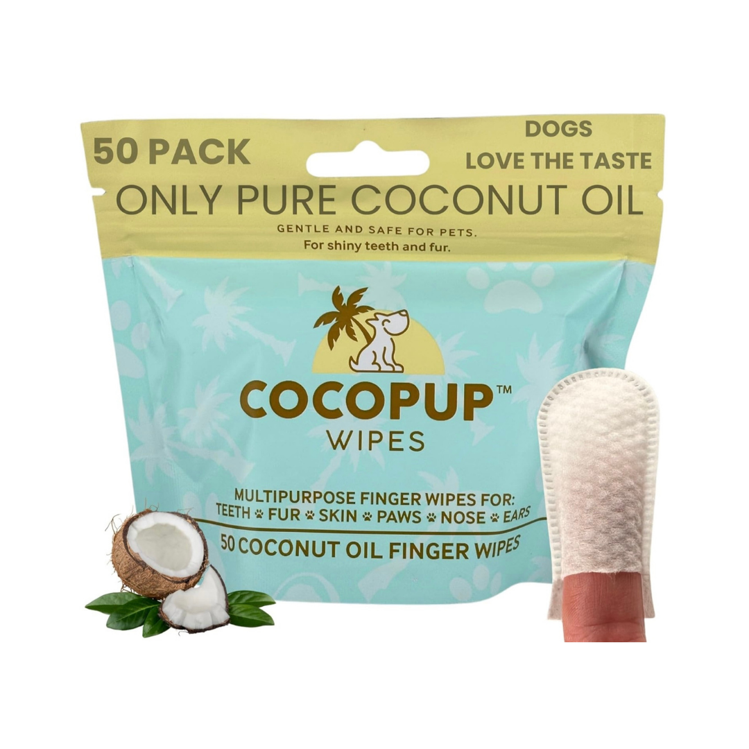 Cocopup Organic Coconut Oil Wipes | Dental & Multi-Purpose Care