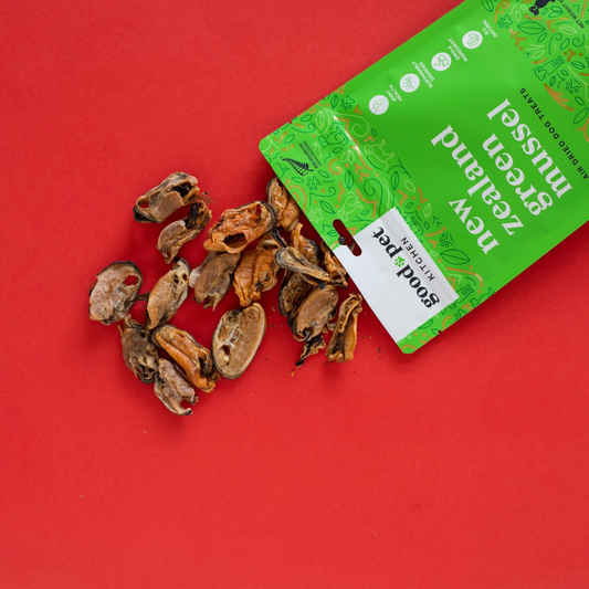 Good Pet Kitchen Air Dried Green Mussel Treats | Natural Joint & Mobility Support