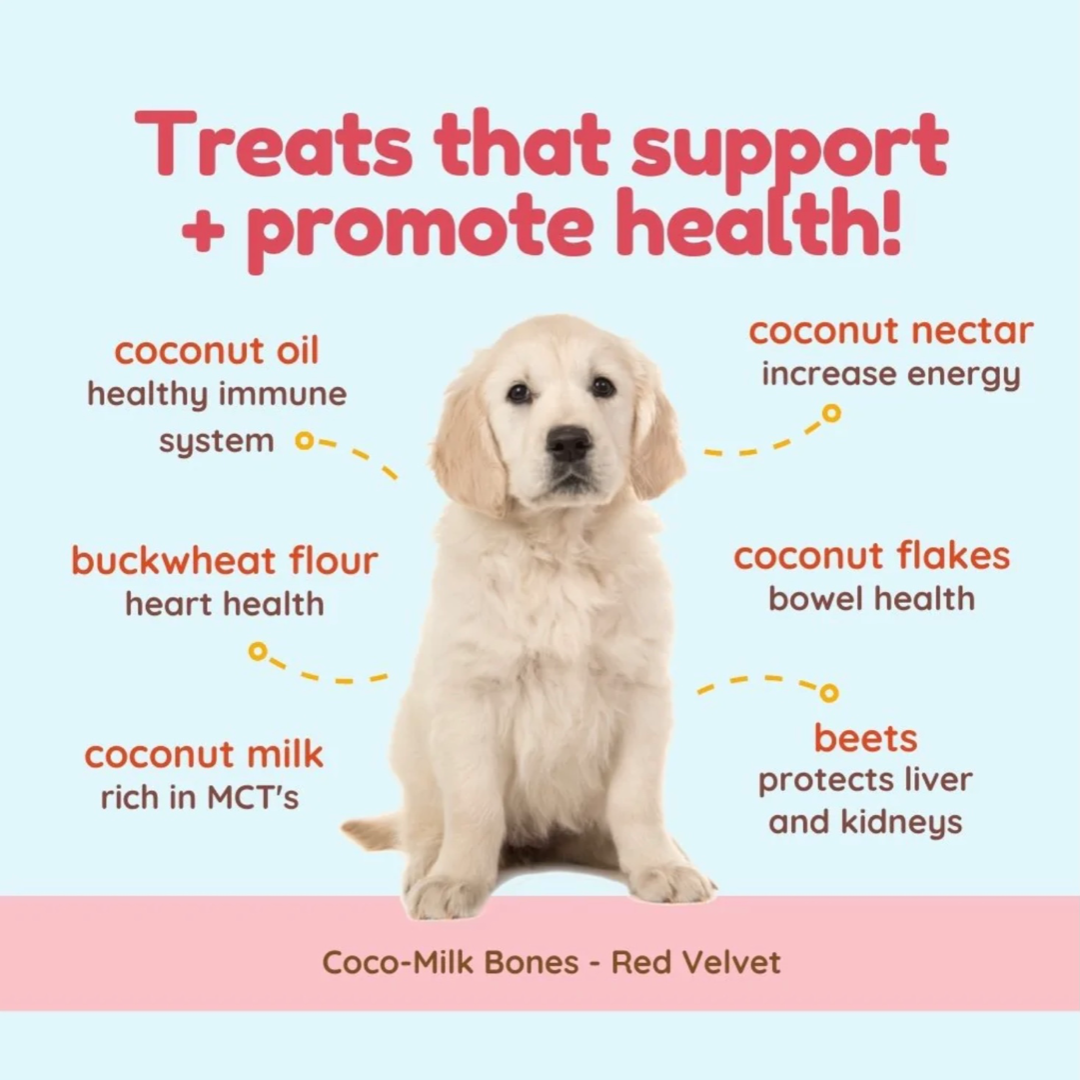 CocoTherapy Coco-Milk Bones | Red Velvet