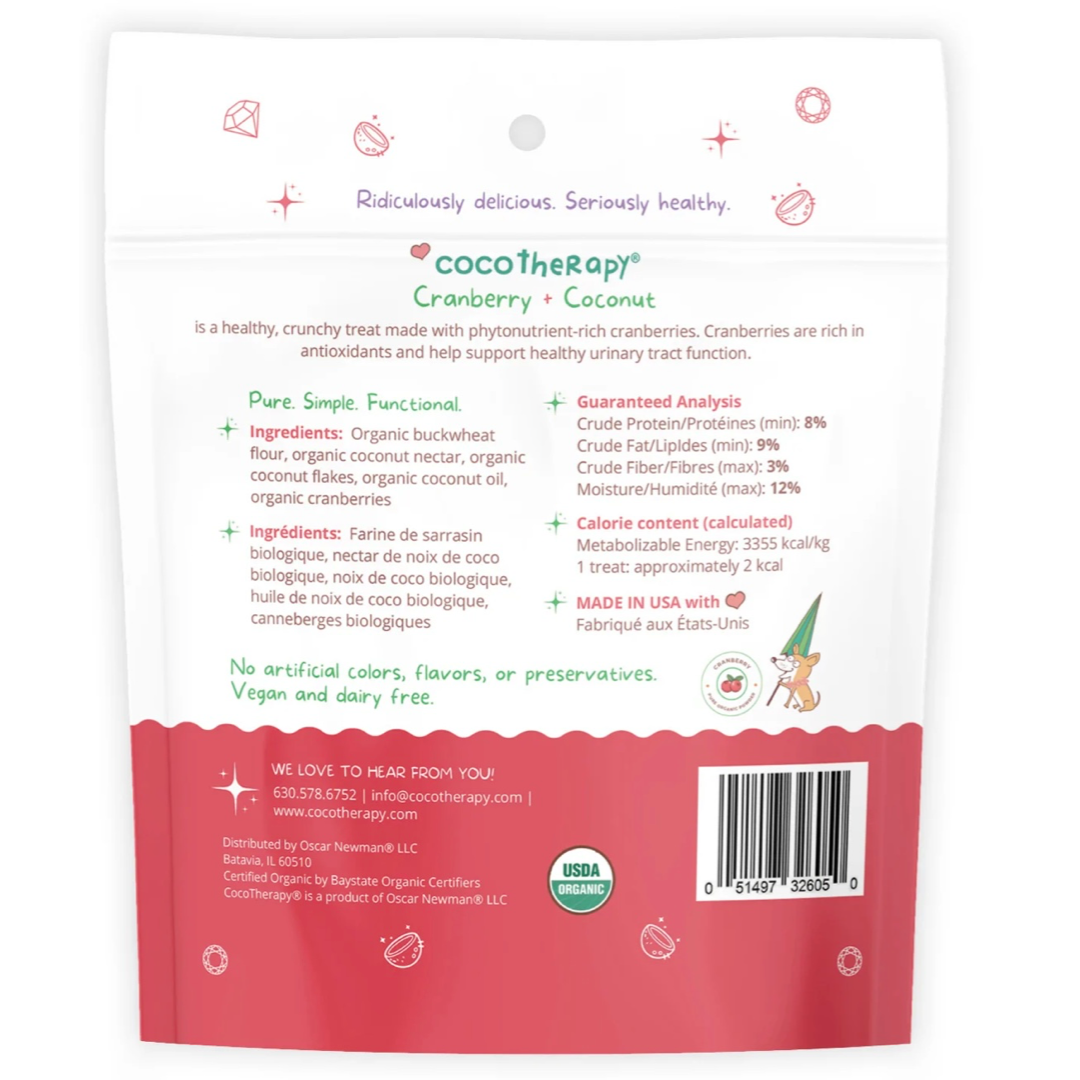 Cocotherapy Coco-Gems Training Treats | Cranberry
