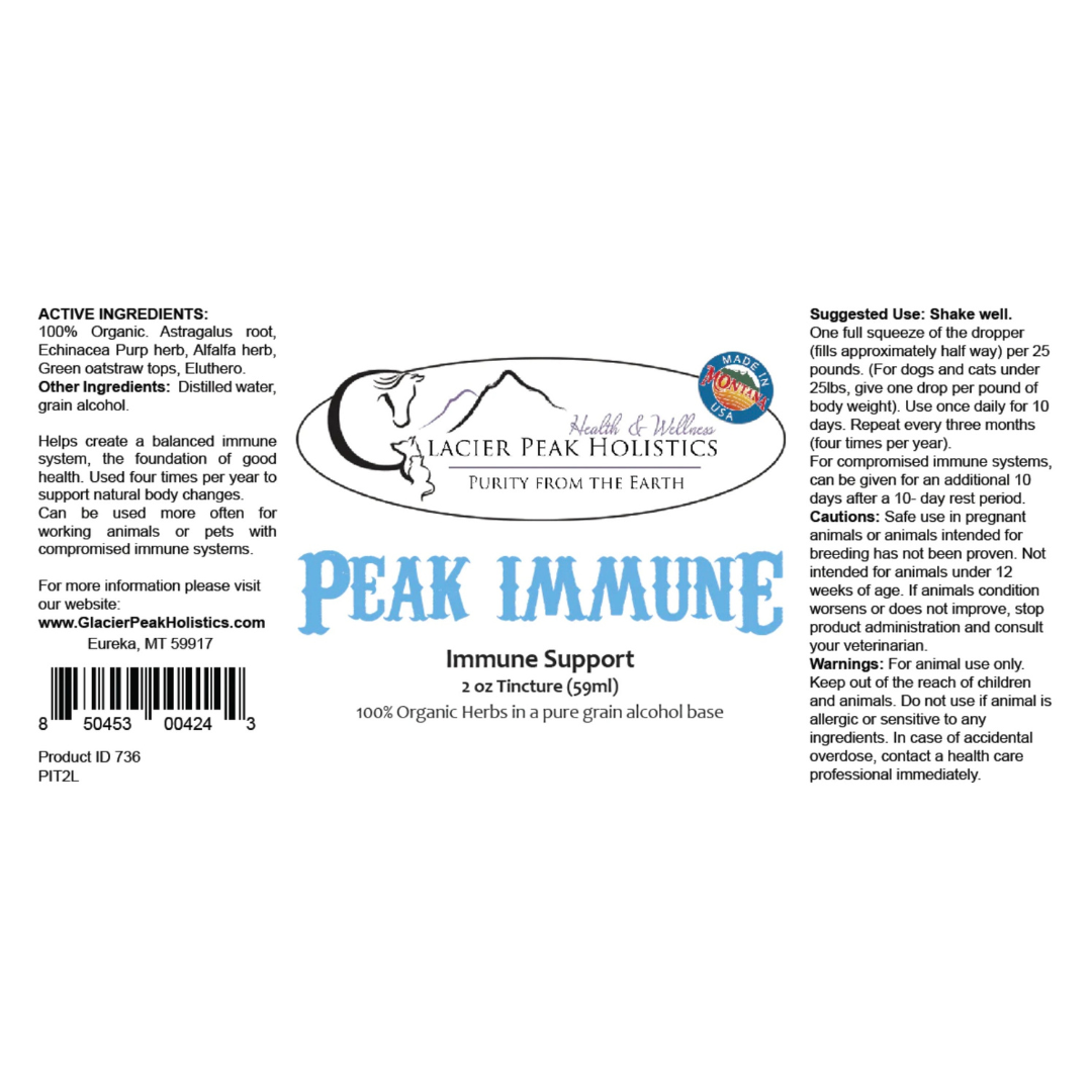 Glacier Peak Holistics Peak Immune Tincture | Immune Support