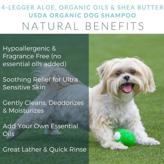4-Legger Organic Shampoo Soothe | Hypoallergenic & Unscented